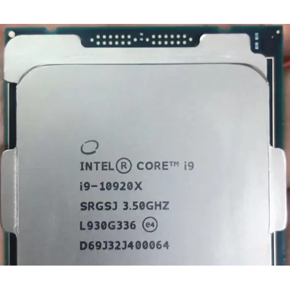INTEL Core i9-10920X 3.5GHz 19.25MB Cache Box CPU