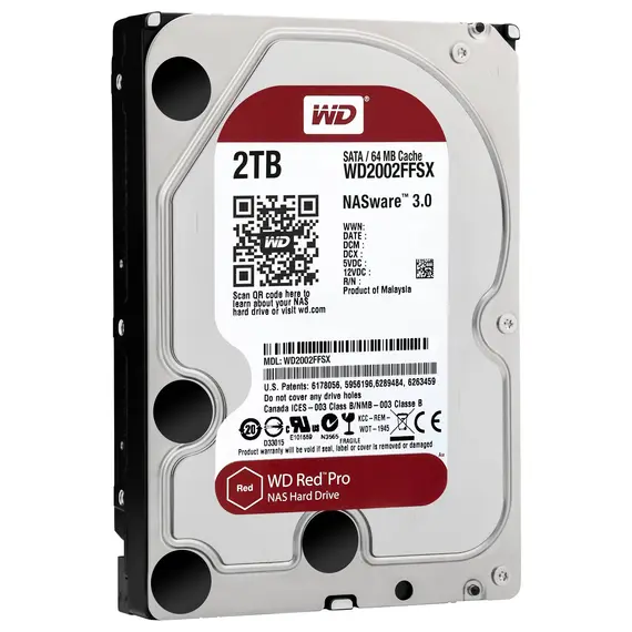 Disco 3.5 2TB WD Red Pro 64Mb SATA 6Gb/s 7200rpm