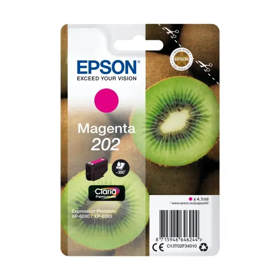 Tinteiro EPSON 202 Magenta + Alarme RF - Expression Premium XP-600x/610x