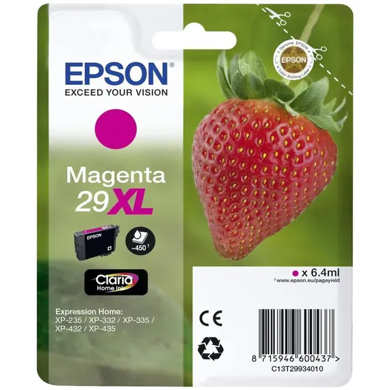 Tinteiro EPSON 29 Magenta - Expression Home XP-255/257/352/355/452/455