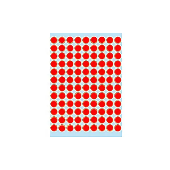 Etiquetas Redondas 8mm Vermelho Fluorescente Herma1846 - Pack de 540 unidades | Loja online bluepixel.pt