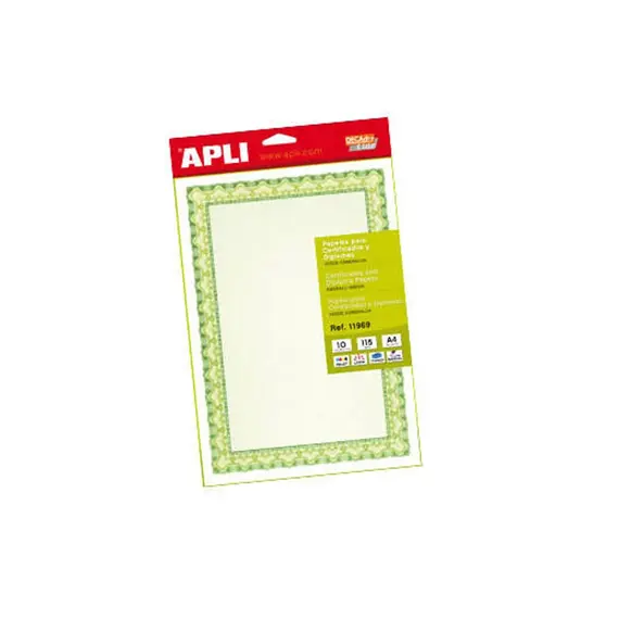 Papel Apli 11969 115g A4 Certificado Verde Embalado em Pack de 10 | Bluepixel.pt