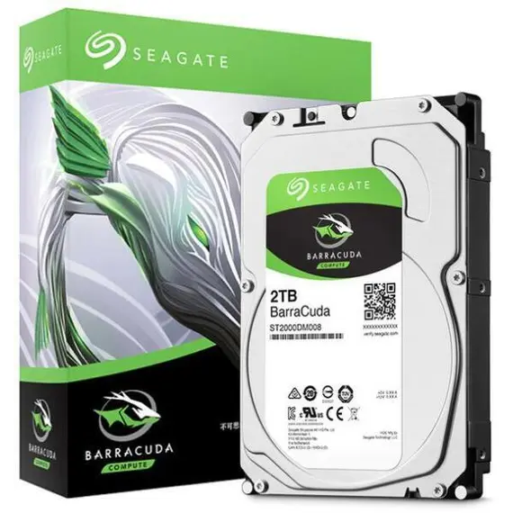 SEAGATE Desktop Barracuda 7200 2TB HDD 7200rpm SATA serial ATA 6Gb/s NCQ 256MB cache 89cm 3.5inch BLK Retail SinglePack