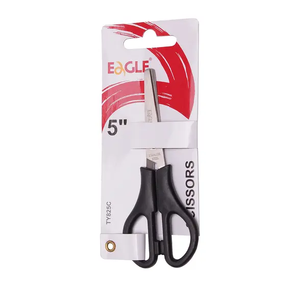Tesoura Eagle 13cm Preta - Ferramenta de Corte de Alta Precisão | bluepixel.pt