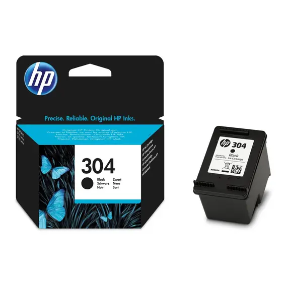 HP 304 originalBlack Ink cartridge N9K06AE 301 Blister