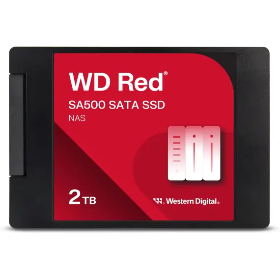 WD Red SSD SA500 NAS 2TB SATA III 6Gb/s M.2 2280 internal single-packed POWERED BY SANDISK