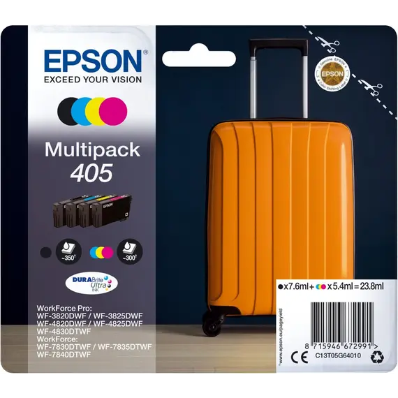EPSON 2LB Multipack 4-colours 405XL DURABrite Ultra Ink w/s