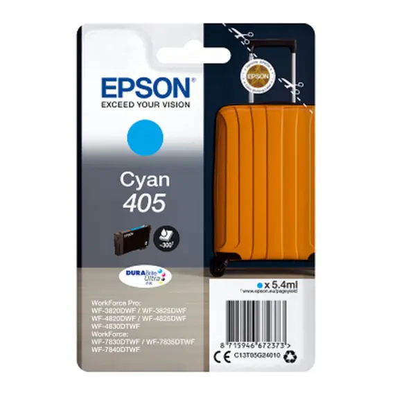 EPSON 6LB Singlepack Cyan 405 DURABrite Ultra Ink w/s