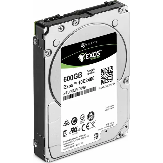 SEAGATE EXOS 10E2400 600GB HDD 512N 10000rpm 128MB cache SAS 12Gb/s 2.5inch BLK