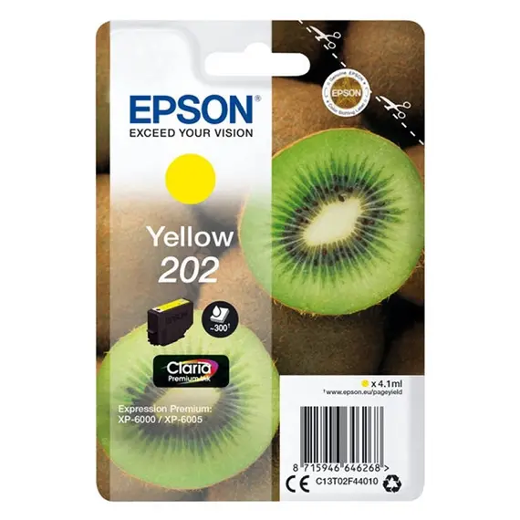 Tinteiro EPSON 202 Amarelo - Expression Premium XP-600x/610x
