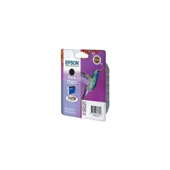 Tinteiro EPSON T0801 Preto - Stylus Photo P50/PX6xx/PX7xx/PX8xx/R2xx/R360/RX560/RX585/RX685