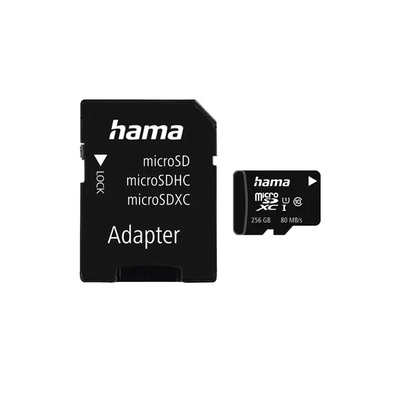 Cartão Memória micSDXC 256GB Hama + Adaptador