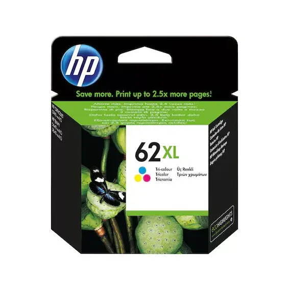 HP 62XL original Ink cartridge C2P04AE 301 tri-colour high capacity 1-pack Blister multi tag