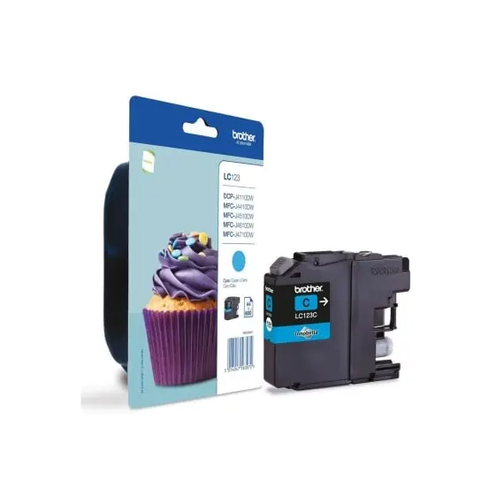 Tinteiro BROTHER LC123CBP Ciano - MFC-J4410DW/4510DW/4610DW