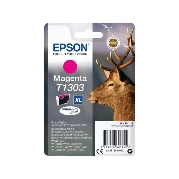 Tinteiro EPSON T1303 Magenta XL Stylus B42,BX320/5x5/625/630/9x5,SX5x5/620 & WF-3010/3520/3540/7x15