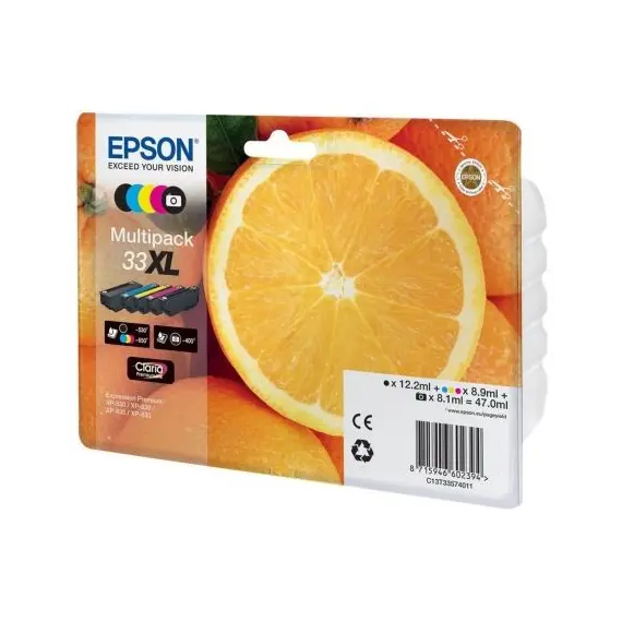 Tinteiro EPSON 33 Multipack 5 Cores XL + Alarme RF - XP-530/540/630/635/645/830/900/7100