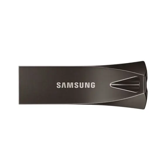 SAMSUNG BAR Plus USB flash drive Type-A 64GB 300 MB/s read 110 MB/s write resistant USB 3.1 Titan Gray with key ring