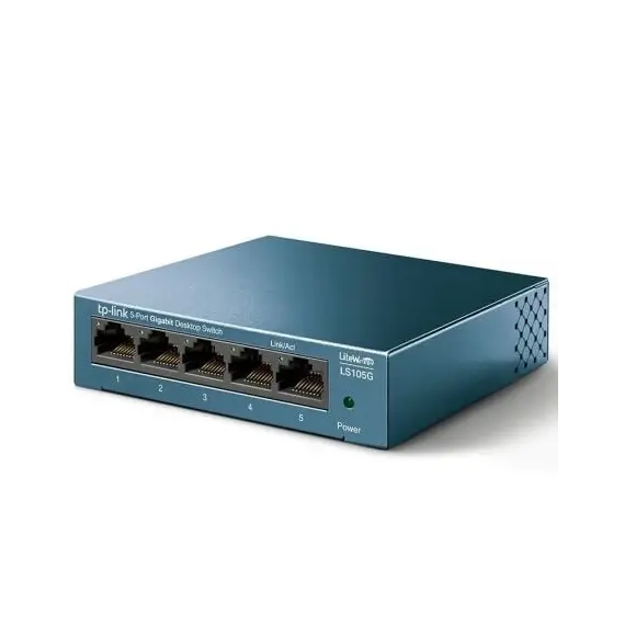 TP-LINK LiteWave 5-Port Gigabit Desktop Switch 5 Gigabit RJ45 Ports Desktop Steel Case