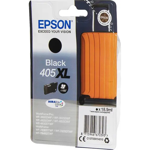 EPSON 4LB Singlepack Black 405XL DURABrite Ultra Ink w/s