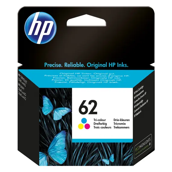 HP 62 Tri-color Original Ink Cartridge
