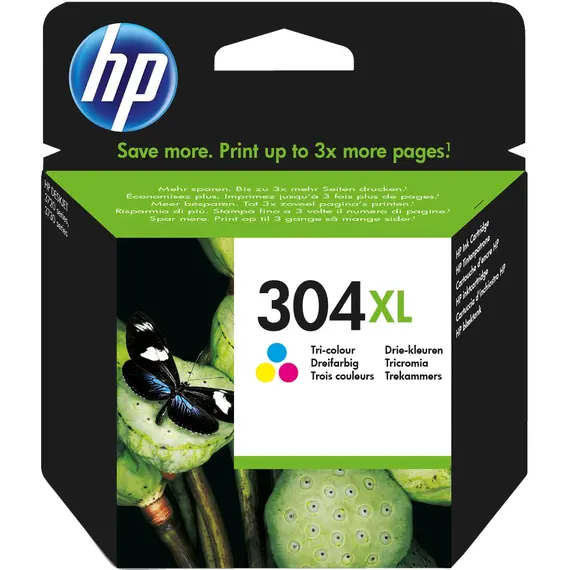 HP 304XL original Ink cartridge N9K07AE 301 Tri-Color Blister