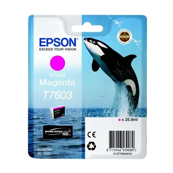 Tinteiro EPSON T7603 Magenta Vivo - SureColor SC-P600