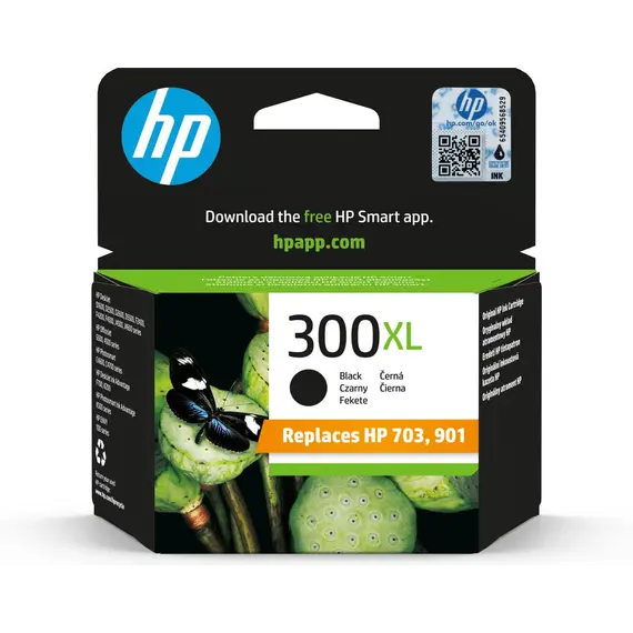 HP 300XL original Ink cartridge CC641EE 301 black high capacity 12ml 600 pages 1-pack Blister multi tag