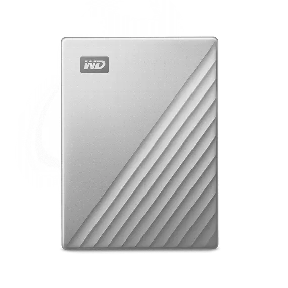 WD My Passport Ultra 1TB Silver USB-C/USB3.0 HDD 2.5inch Metal finish RTL portable extern