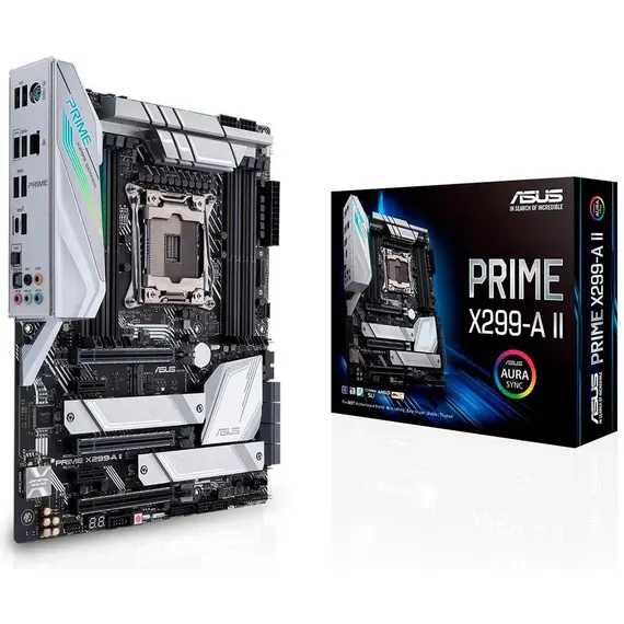 ASUS PRIME X299-A II ATX MB Intel ATX LGA 2066 Intel Core X-seriess DDR4 4266 MHz Triple M.2 USB 3.2 Gen 2 Type-C