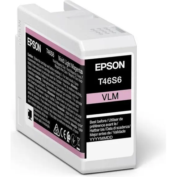 EPSON 1LB Singlepack Vivid Light Magenta T46S6 UltraChrome Pro 10 ink 26ml