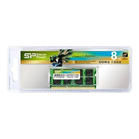 SILICON POWER DDR3 8GB 1600MHz CL11 SO-DIMM 1.35V Low Voltage
