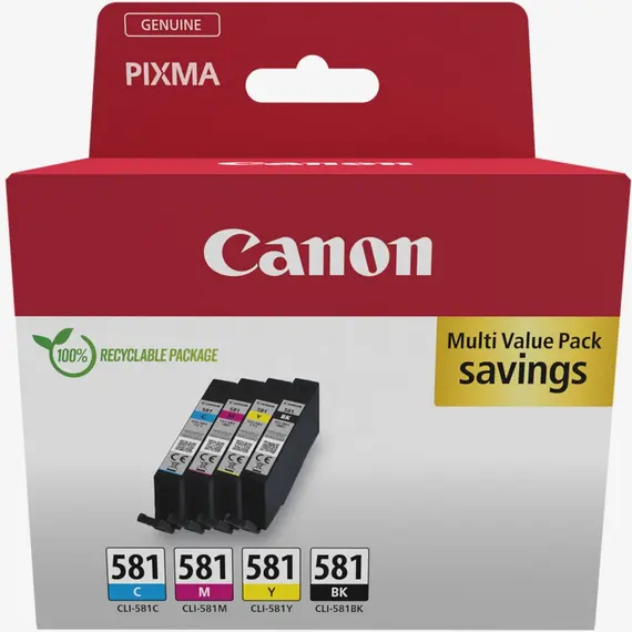 CANON CLI-581 Ink Cartridge BK/C/M/Y PHOTO