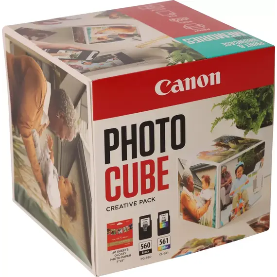 CANON PG-560/CL-561 Ink Cartridge Photo Cube Creative Pack White Blue