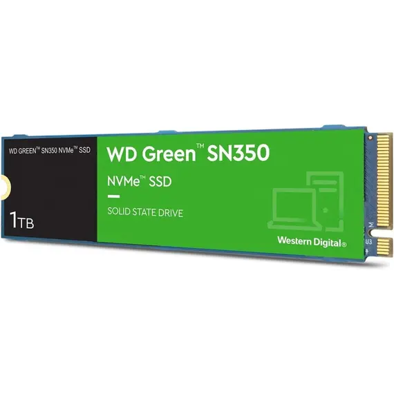 WD Green SN350 NVMe SSD 1TB M.2 2280 PCIe Gen3 8Gb/s