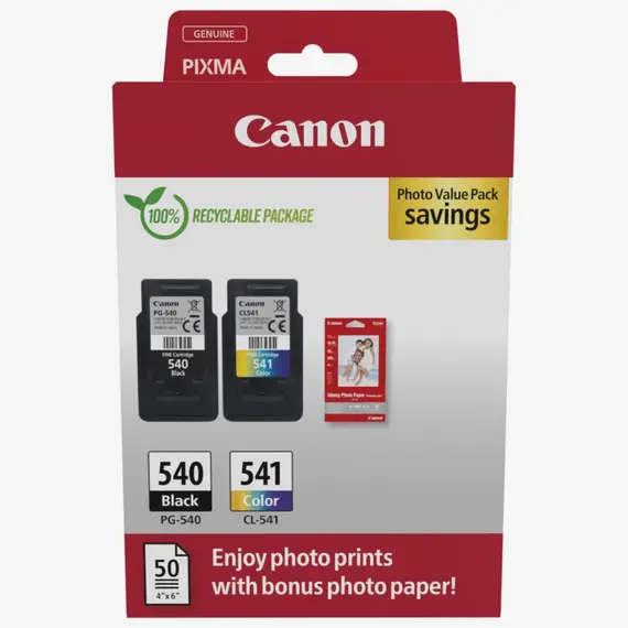 CANON PG-540/CL-541 Ink Cartridge Photo Cube Value Pack