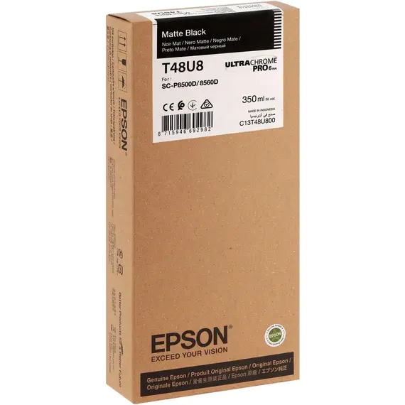 EPSON UltraChrome Pro 6 Matte Black T48U8 350ml SC-P8500