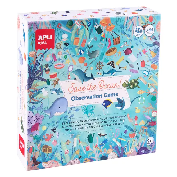 Jogo Educativo Tabuleiro Observação do Oceano - 50 Cartas | Loja BluePixel