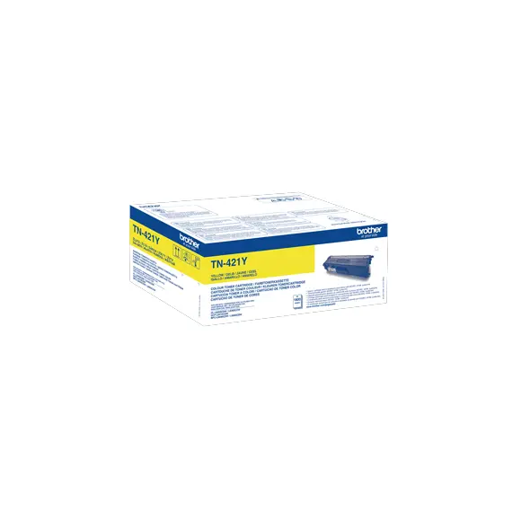 Toner Brother TN-421Y Amarelo 1800 Páginas | Compatível com Impressoras Brother | Loja BluePixel