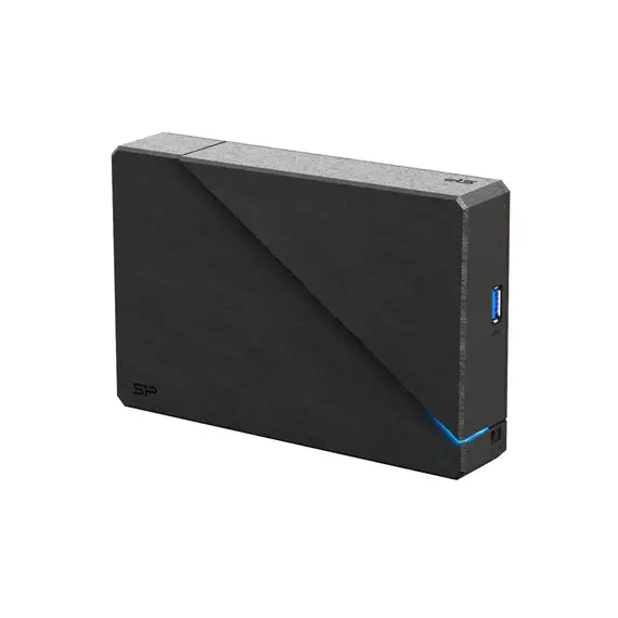 SILICON POWER External HDD Stream S07 8TB 3.5inch USB 3.2 adaptor EU Led light Black