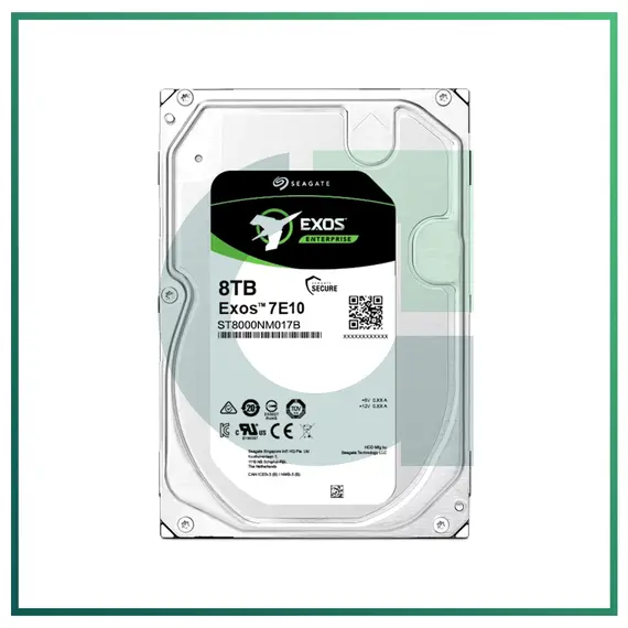 SEAGATE Exos 7E10 SATA 8TB 7200rpm 256MB cache SED 512e/4KN BLK
