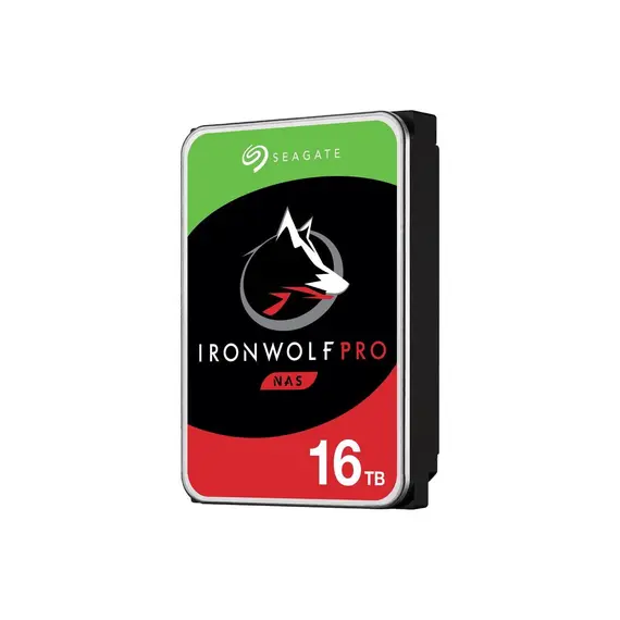 SEAGATE Ironwolf PRO Enterprise NAS HDD 16TB 7200rpm 6Gb/s SATA 256MB cache 8.9cm 3.5inch 24x7 for NAS RAID Rackmount systems BLK