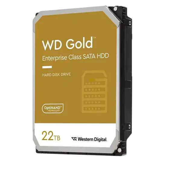 WD Gold Enterprise Class 22TB SATA 6Gb/s HDD 3.5inch internal 7200Rpm 512MB Cache 24x7 Bulk