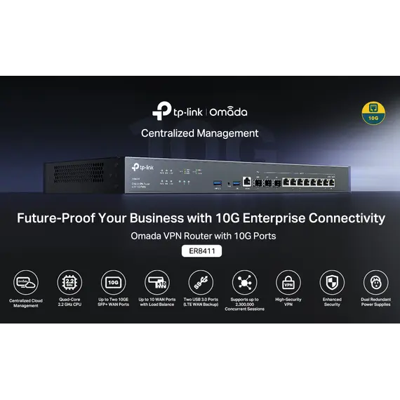 TP-LINK Omada VPN Router with 10G Ports