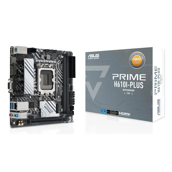 ASUS PRIME H610I-PLUS-CSM Intel LGA 1700 2DDR5 miniATX 4xSATA MB 1xHDMI 1xDP 1xD-Sub