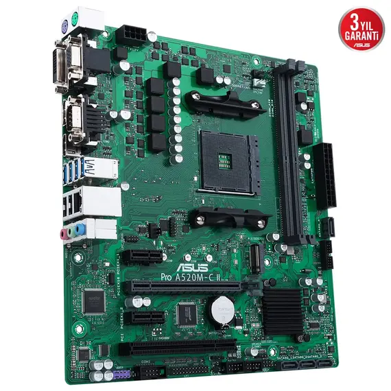 ASUS PRO A520M-C II/CSM AM4 2xDDR4 4xSATA 1xM.2 1xDsub 1xDVI 1xHDMI 1xDP MB
