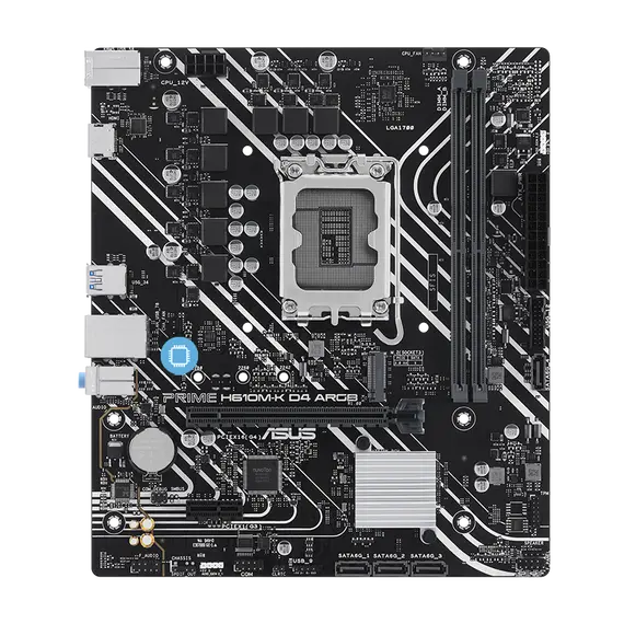 ASUS PRIME H610M-K D4 ARGB LGA1700 micro-ATX motherboard 2xDDR4 4xSATA PCIe 4.0 M.2 slot