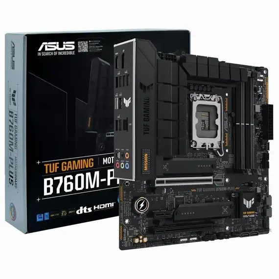 ASUS TUF GAMING B760M-PLUS II LGA 1700 4xDDR5 microATX 4xSATA MB 1xHDMI 1xDP 3xM.2