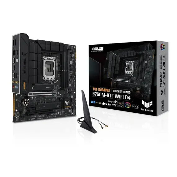 ASUS TUF GAMING B760M-BTF WIFI D4 LGA1700 microATX 4DDR4 1xHDMI 1xDP 4xSATA 3xM.2