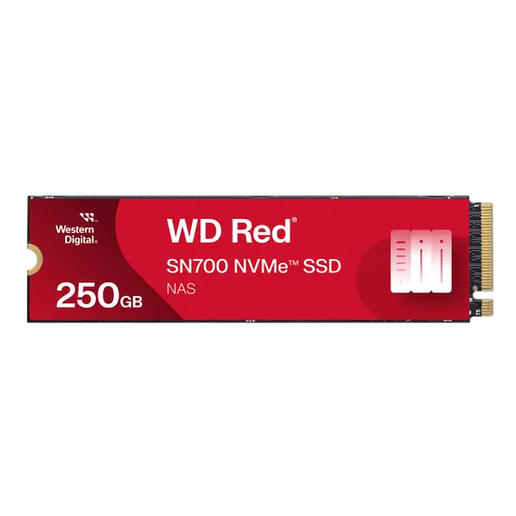 WD Red SSD SN700 NVMe 250GB M.2 2280 PCIe Gen3 8Gb/s internal drive for NAS devices POWERED BY SANDISK
