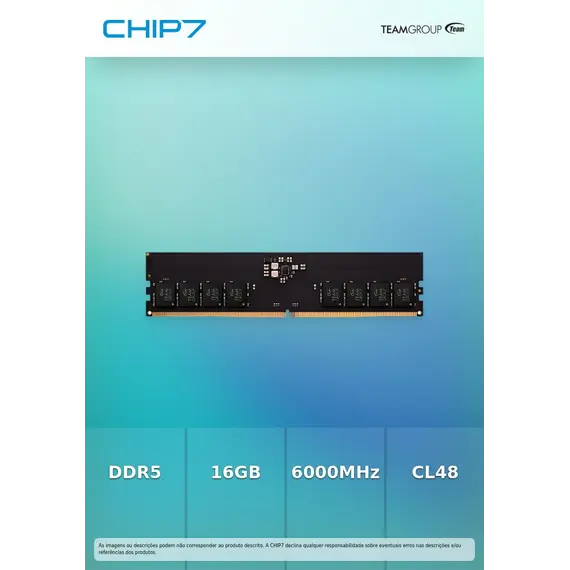 TEAM GROUP 16GB DDR5 6000MT/s CL48 DIMM ELITE